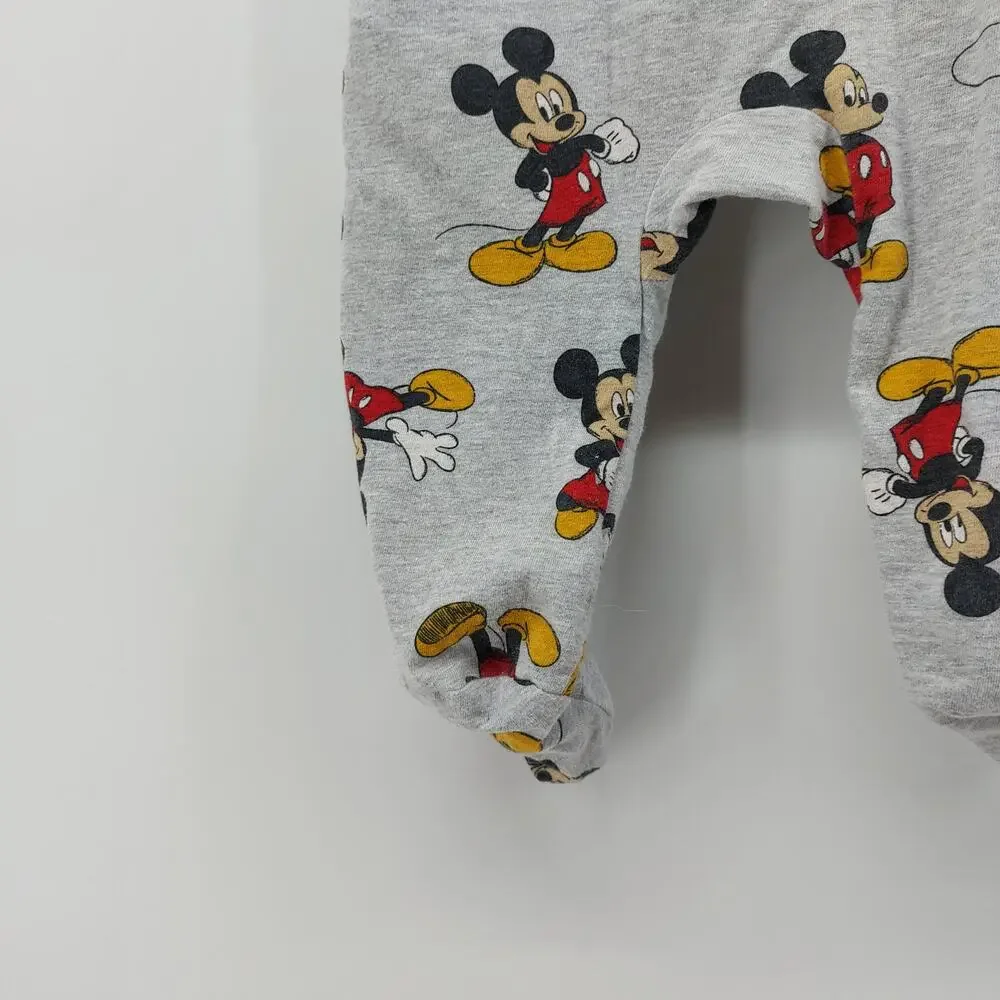 Disney Baby Mickey 3-6M Gray Sleep N' Play One Piece
